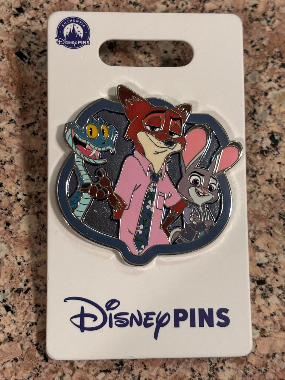 2025 Disney Parks Zootopia 2 Cast Nick Wilde Judy Hopps Gary De’Snake OE Pin